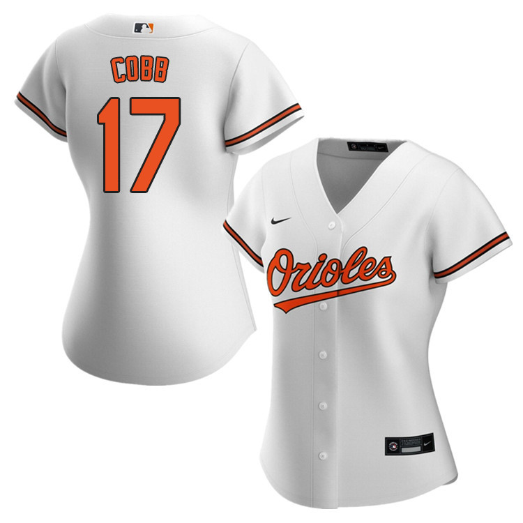 Nike Women #17 Alex Cobb Baltimore Orioles Baseball Jerseys Sale-White